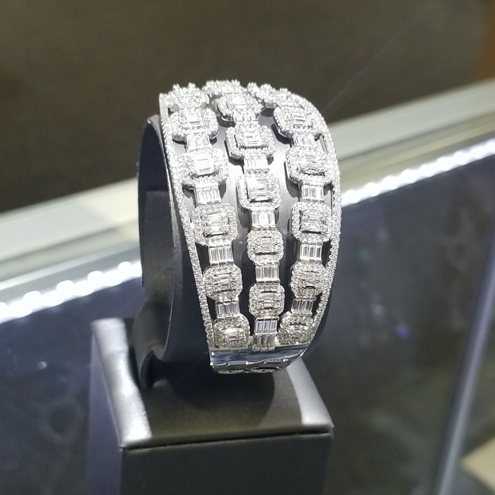 Sterling silver 925 bracelet with white sapphire